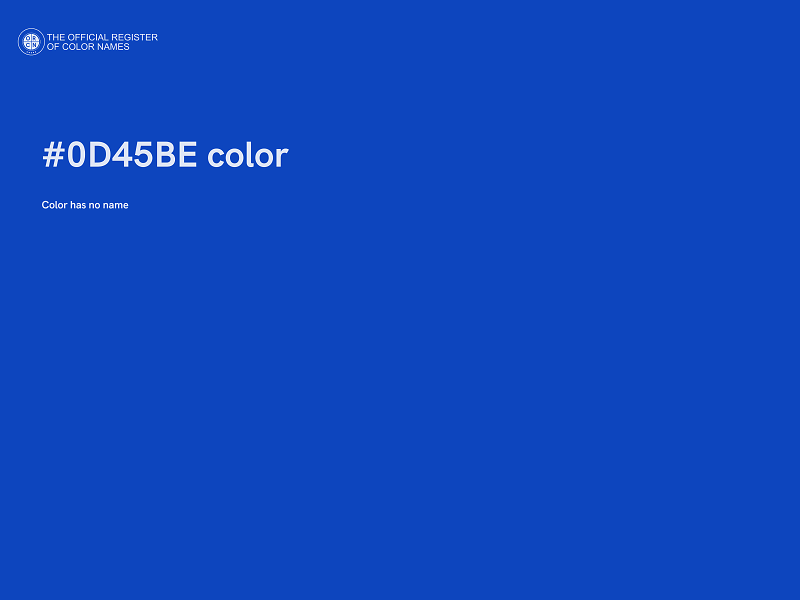 #0D45BE color image