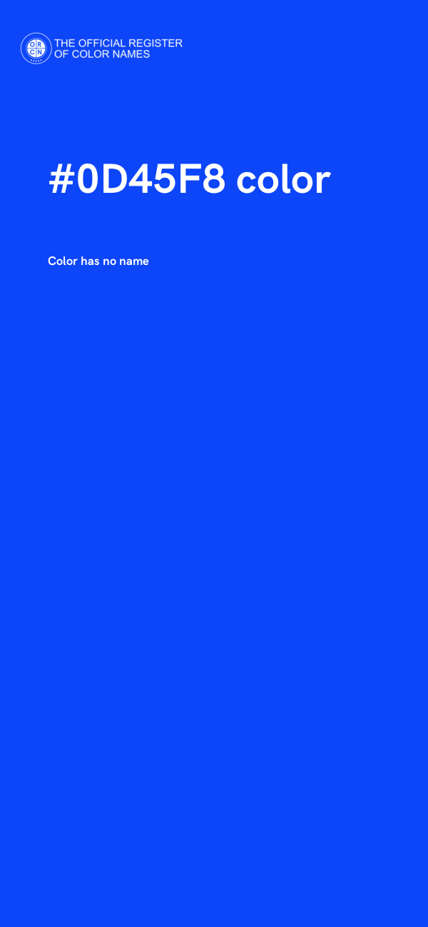 #0D45F8 color image