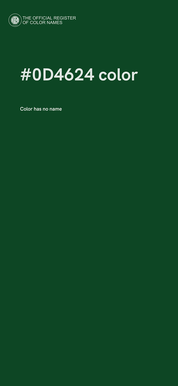 #0D4624 color image