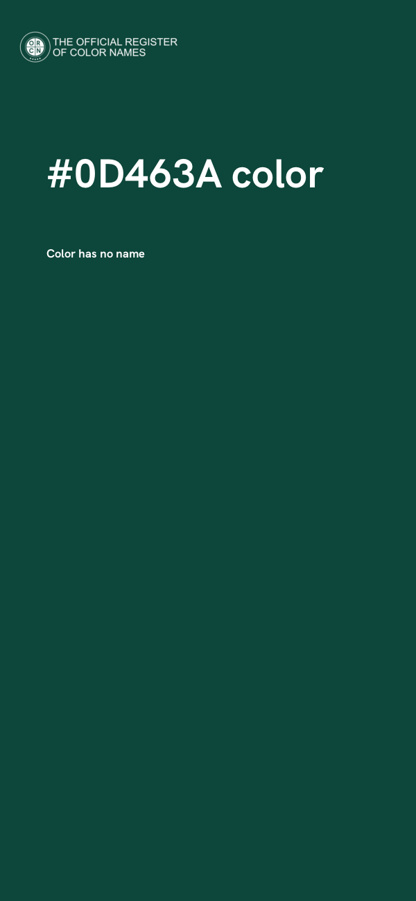 #0D463A color image