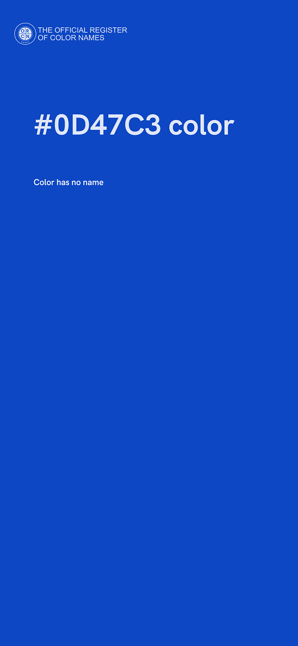 #0D47C3 color image