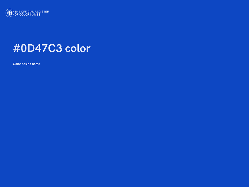 #0D47C3 color image