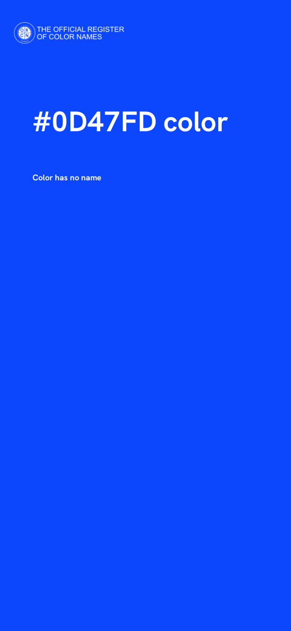 #0D47FD color image