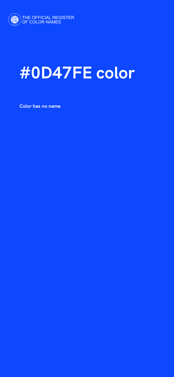 #0D47FE color image