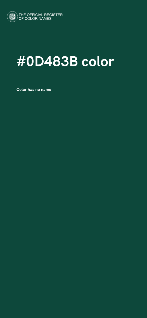 #0D483B color image