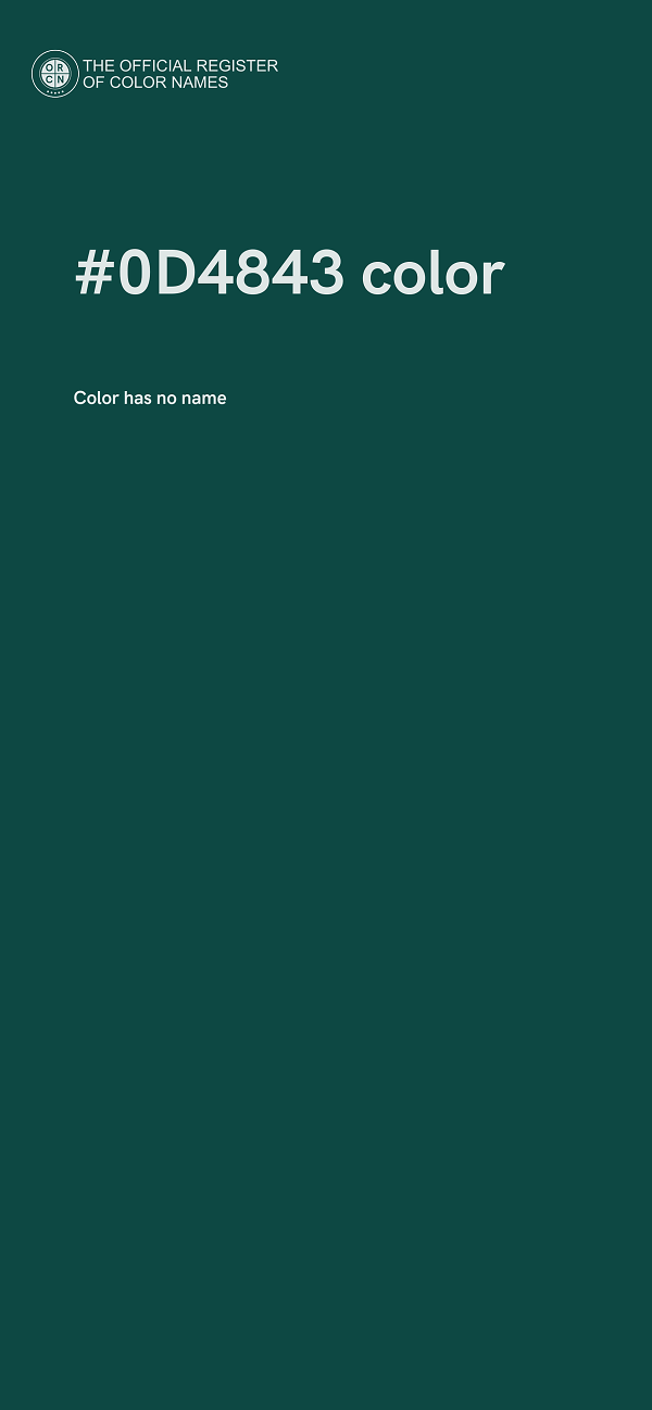 #0D4843 color image