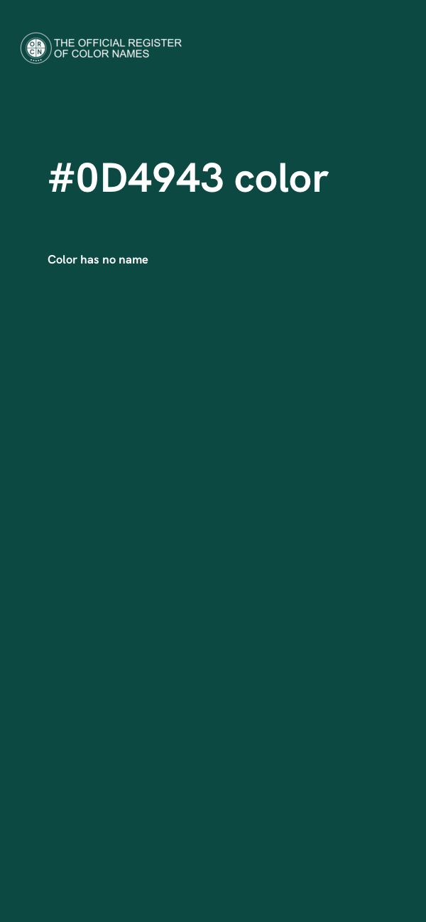 #0D4943 color image