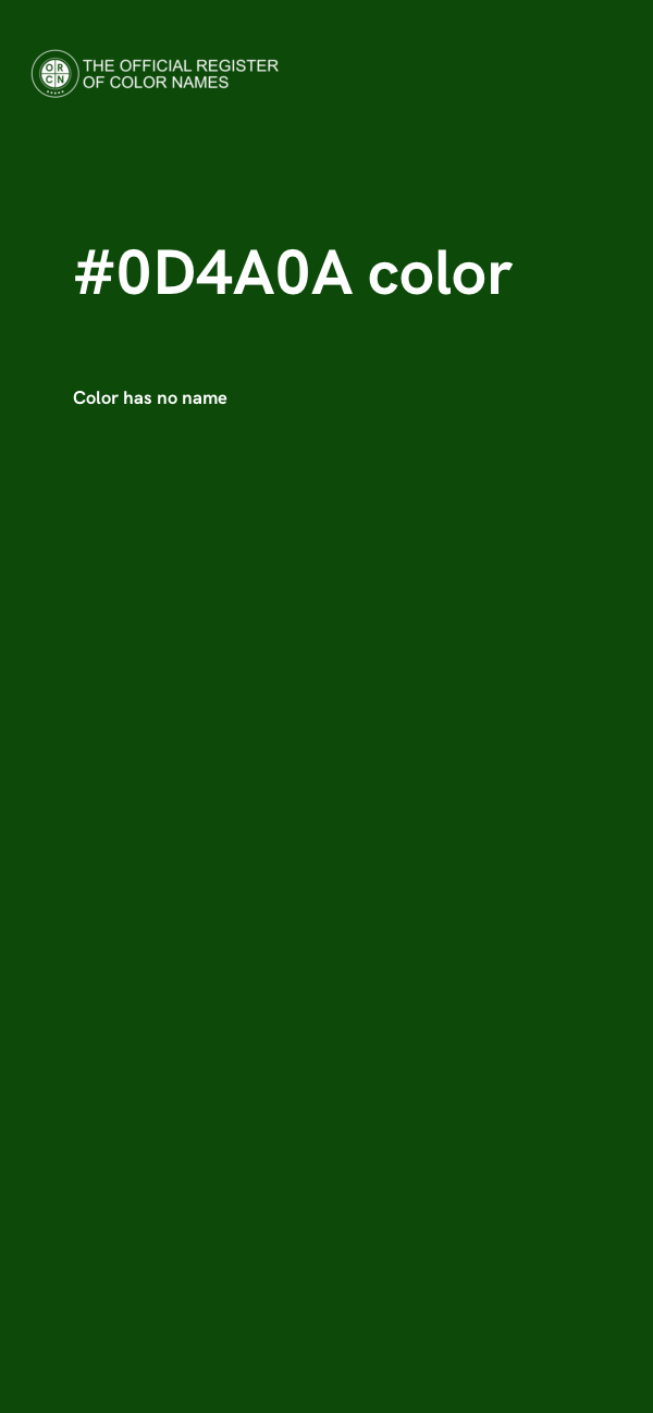 #0D4A0A color image