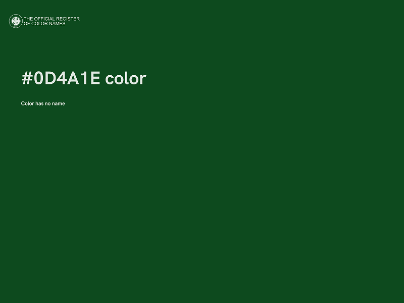 #0D4A1E color image