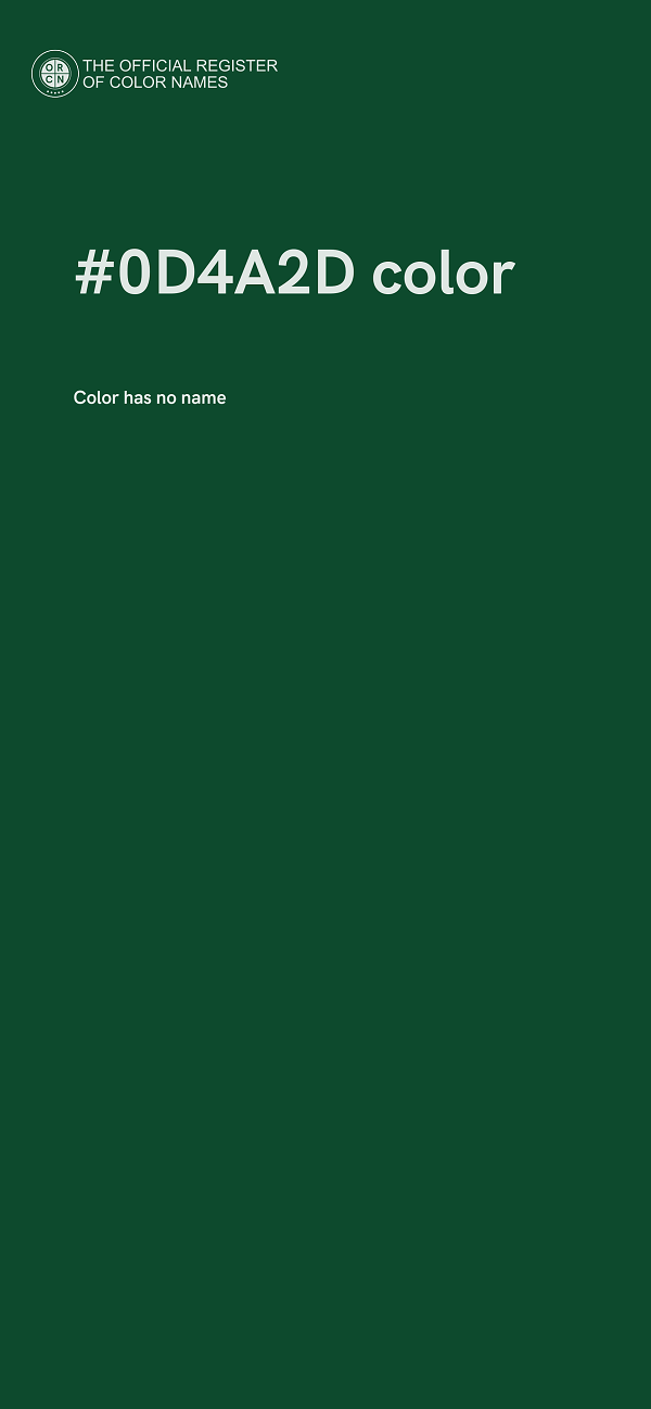 #0D4A2D color image