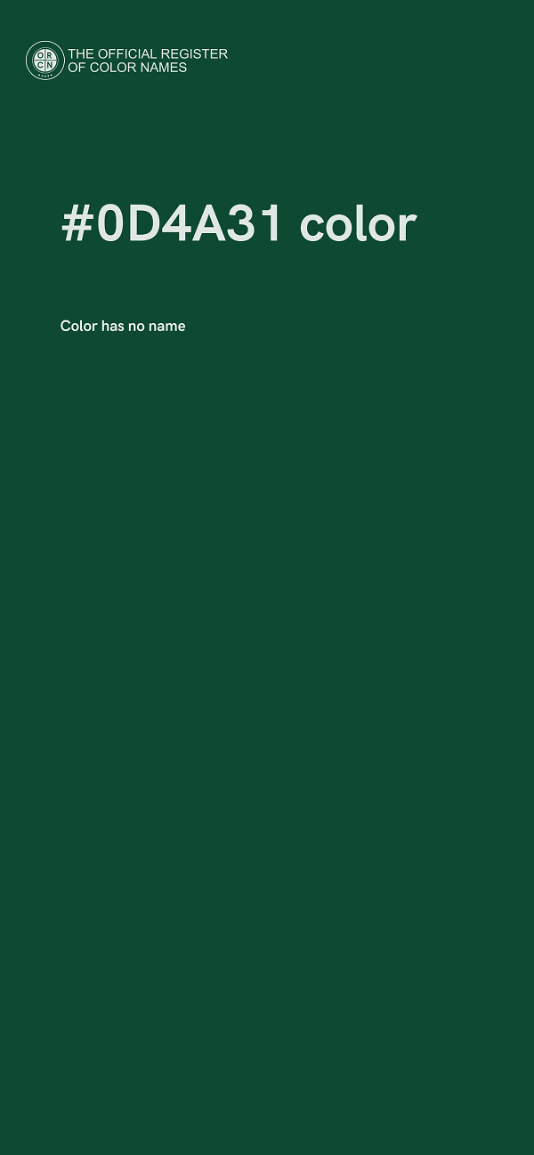 #0D4A31 color image