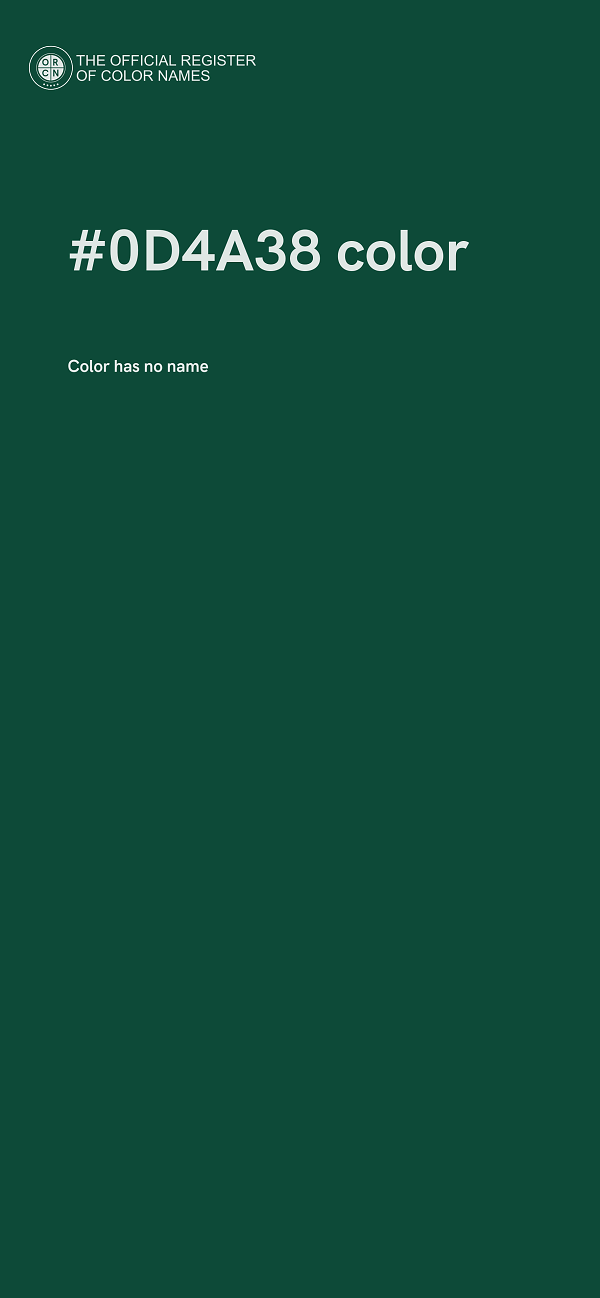#0D4A38 color image