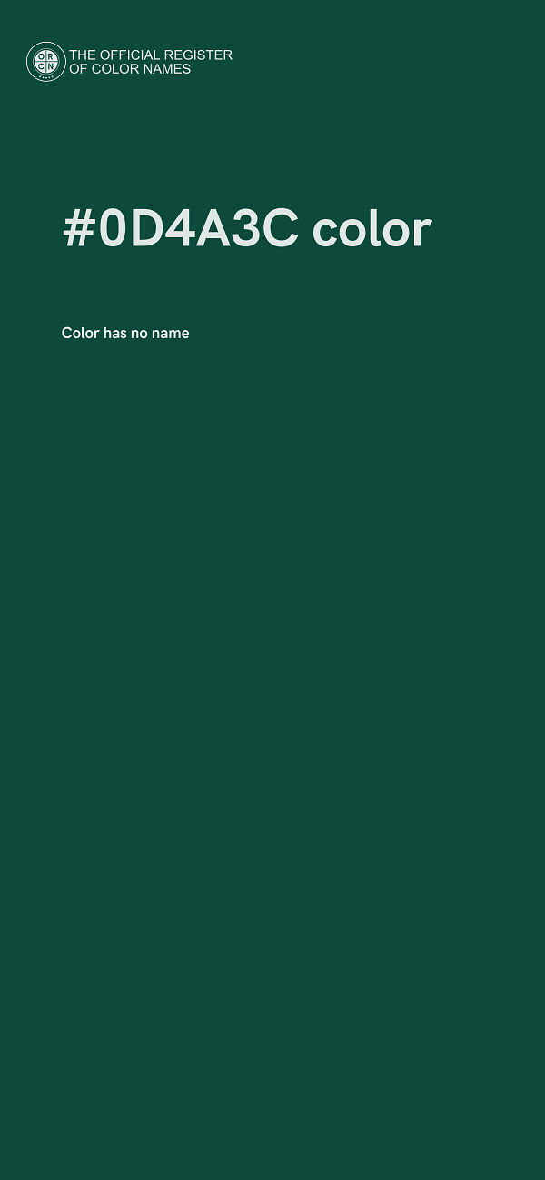 #0D4A3C color image