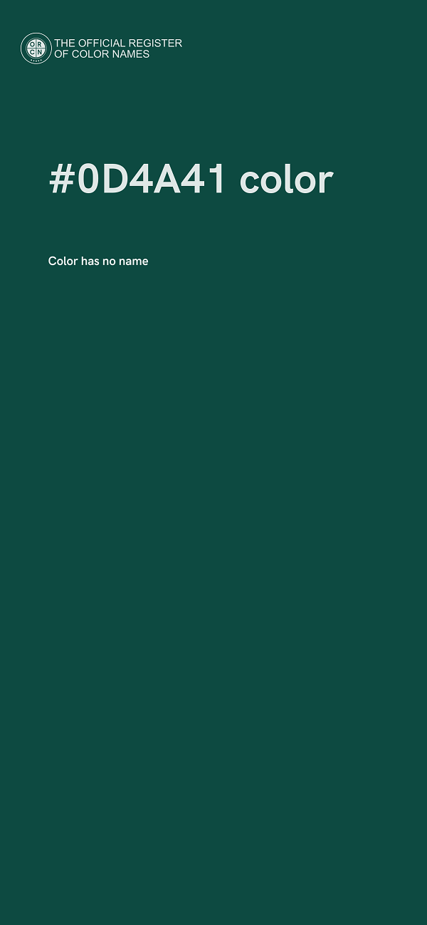 #0D4A41 color image