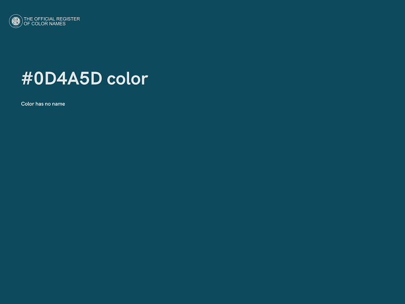 #0D4A5D color image