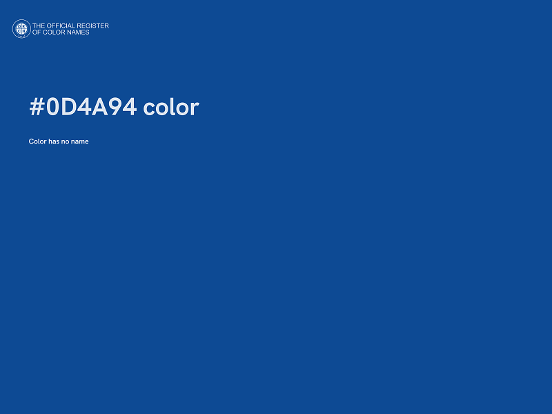 #0D4A94 color image