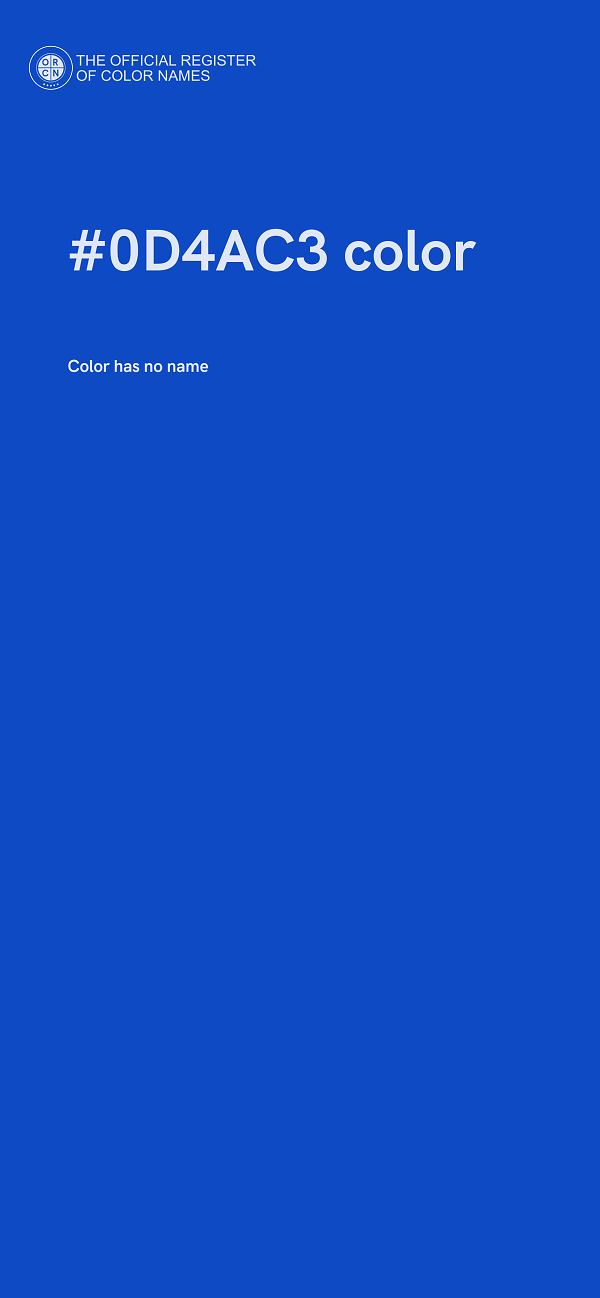 #0D4AC3 color image