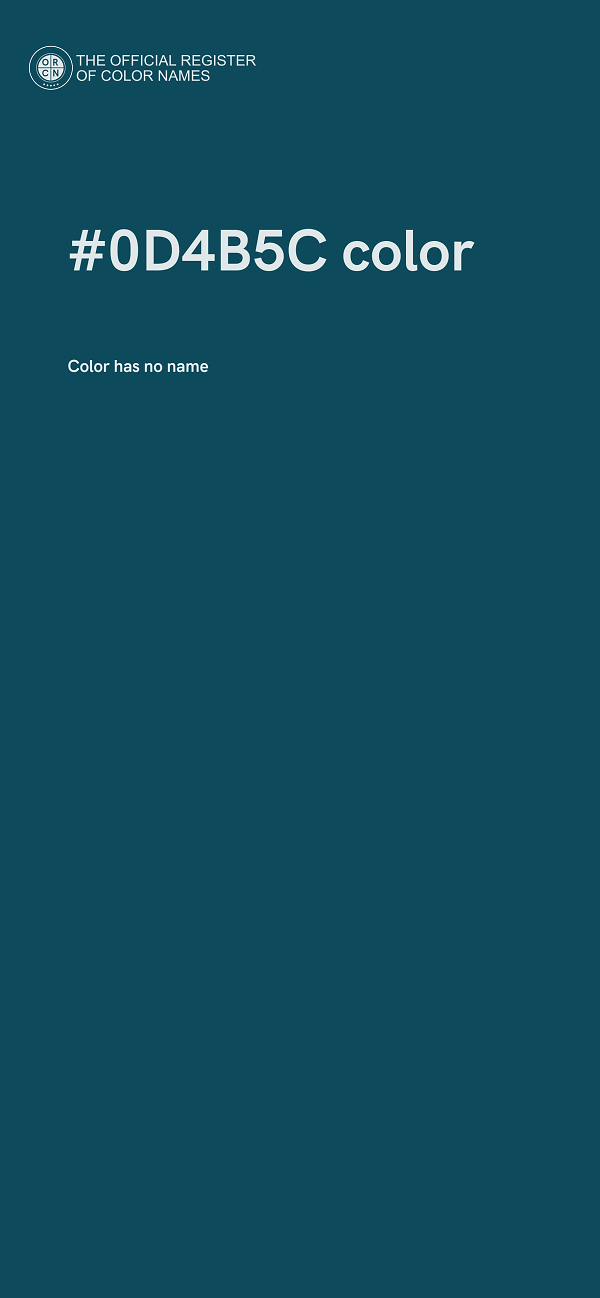 #0D4B5C color image