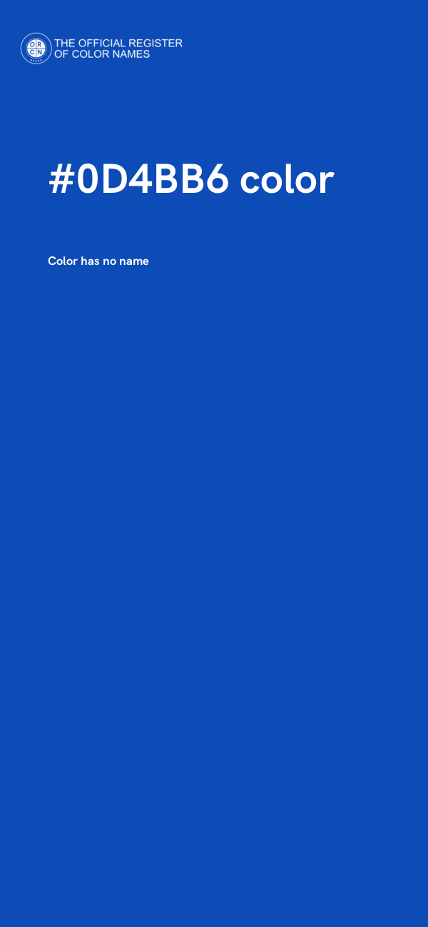 #0D4BB6 color image