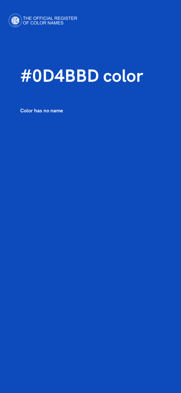 #0D4BBD color image