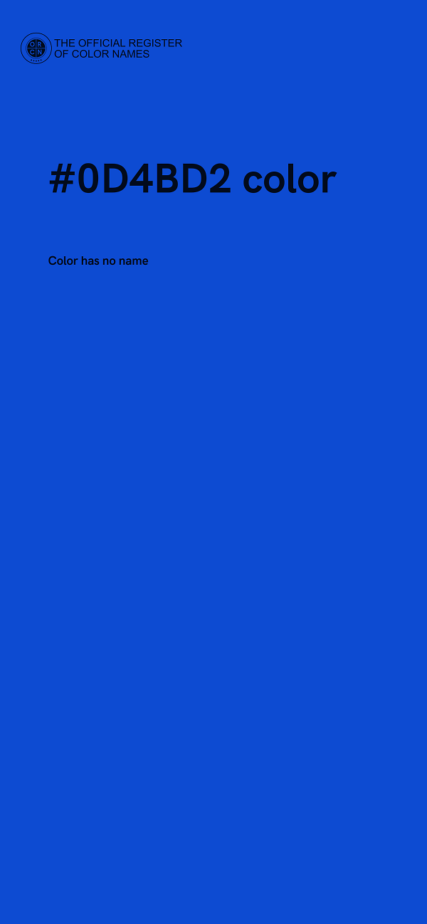 #0D4BD2 color image
