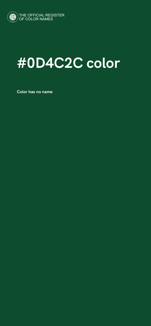 #0D4C2C color image