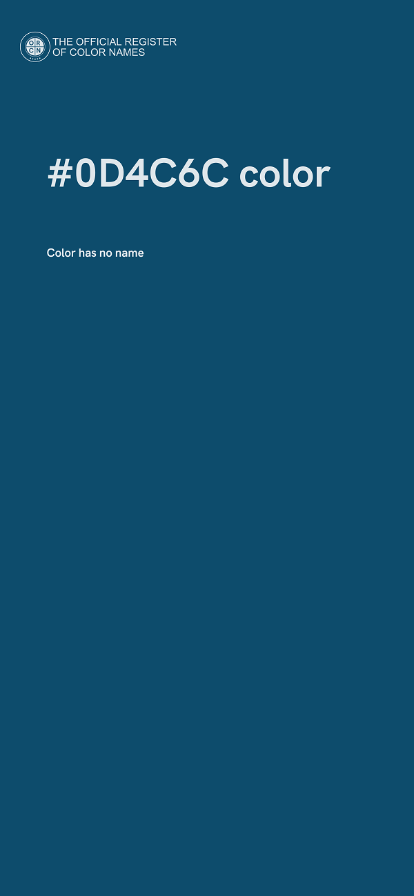 #0D4C6C color image
