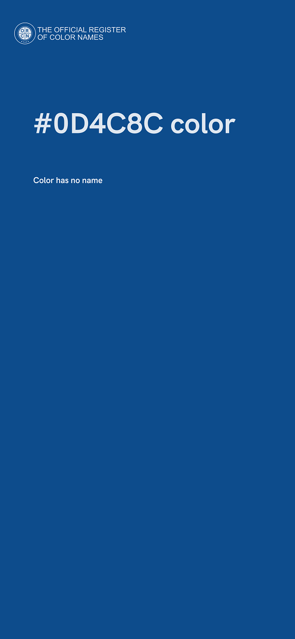 #0D4C8C color image