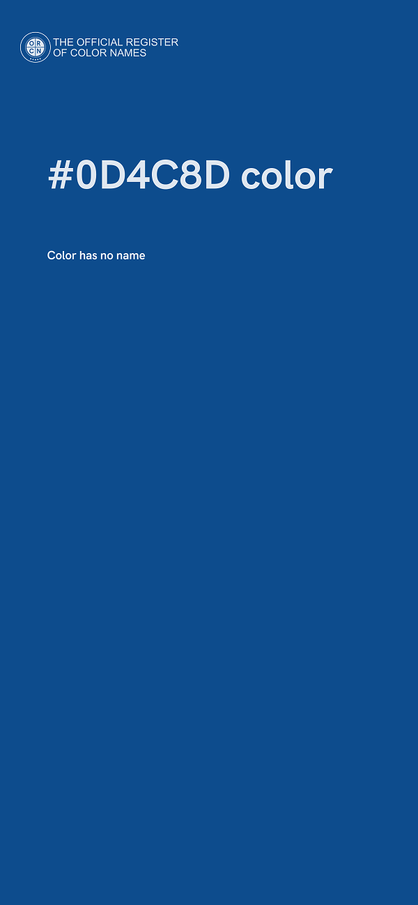 #0D4C8D color image