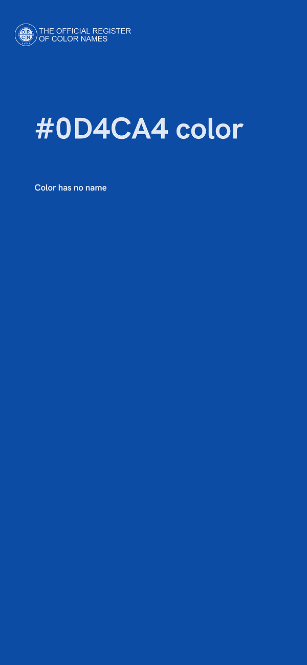 #0D4CA4 color image