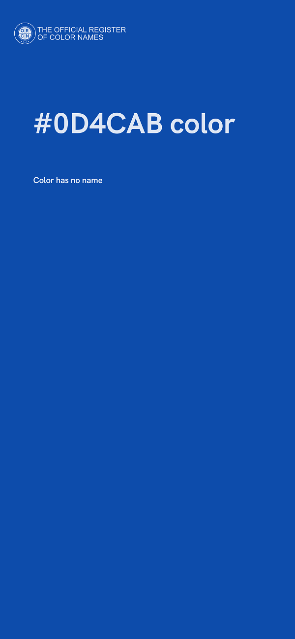 #0D4CAB color image