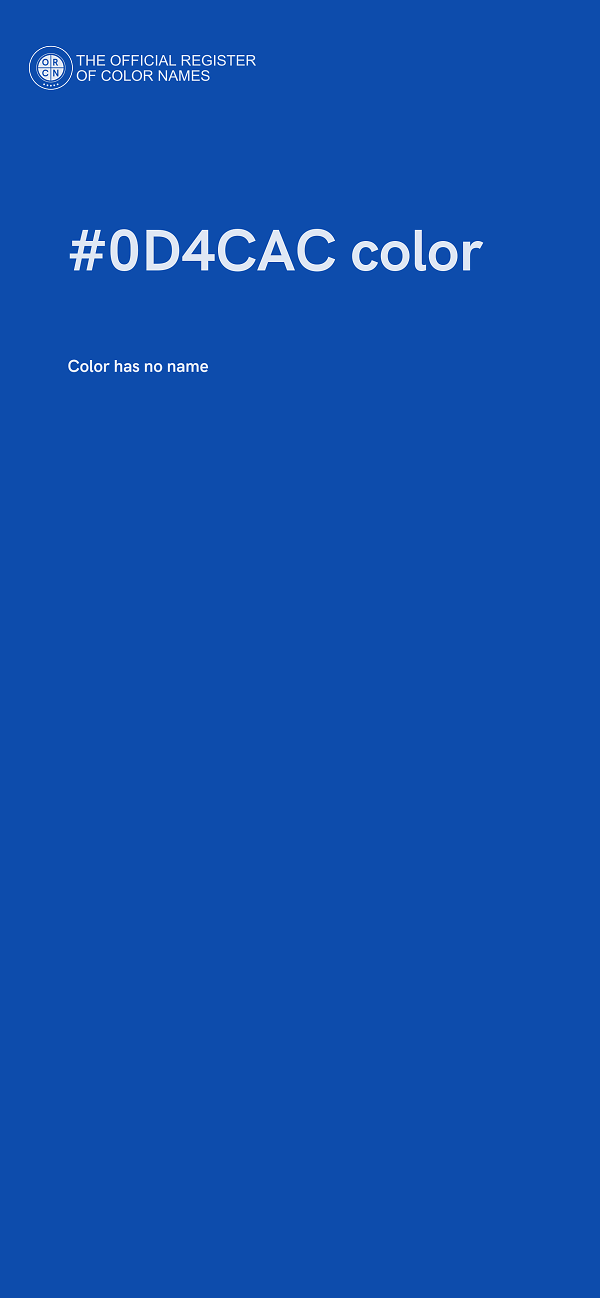 #0D4CAC color image