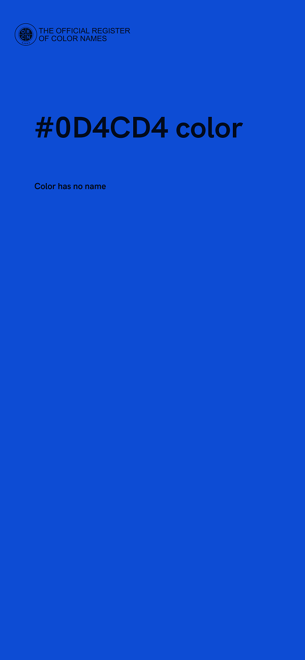 #0D4CD4 color image