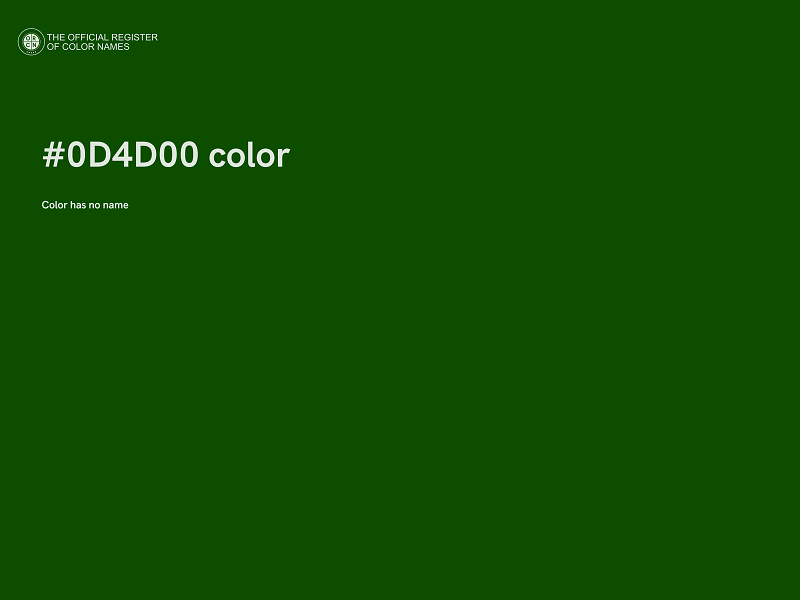 #0D4D00 color image