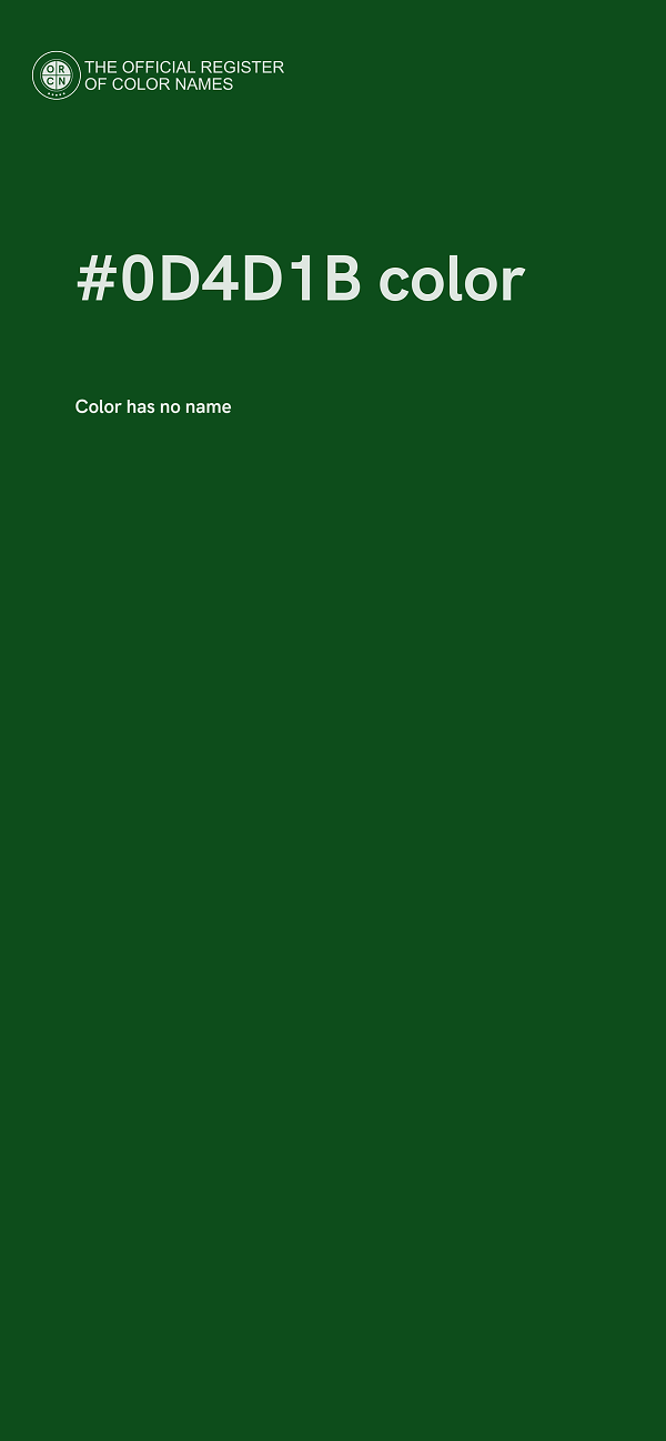 #0D4D1B color image