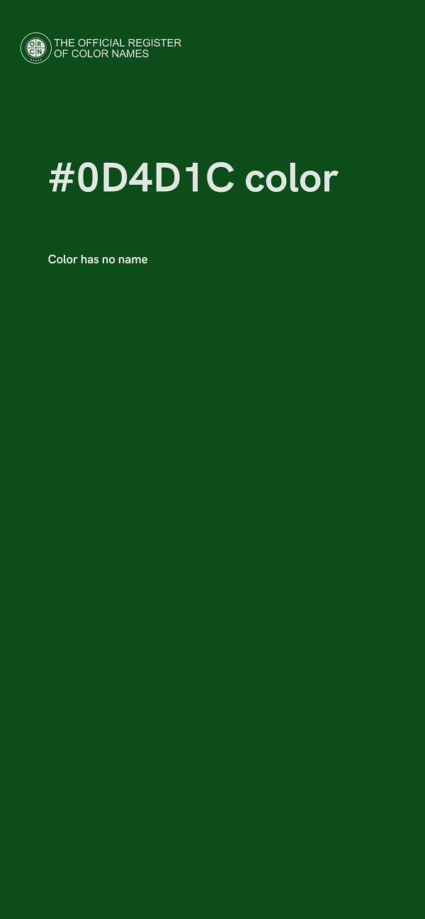 #0D4D1C color image