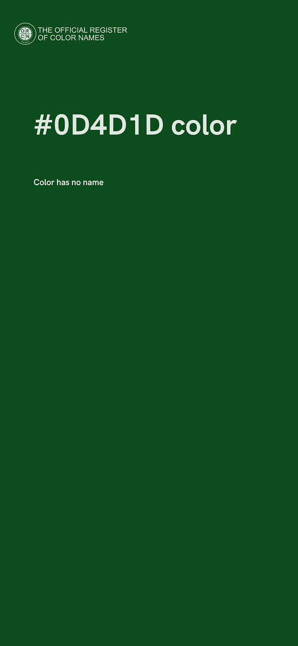 #0D4D1D color image