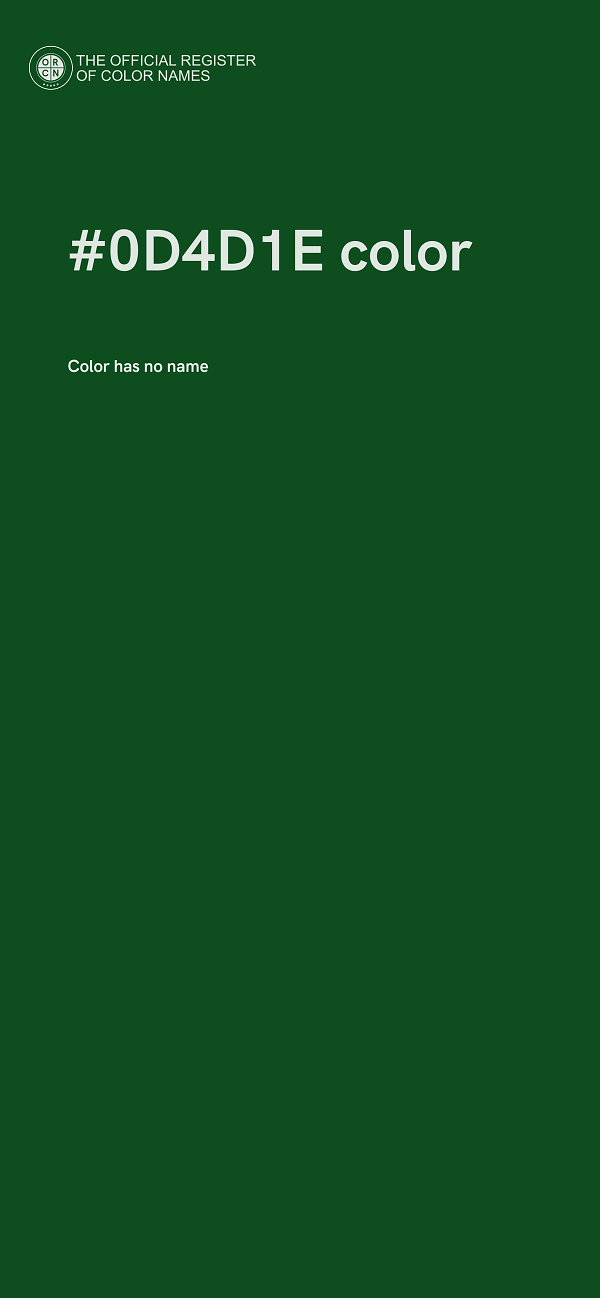 #0D4D1E color image