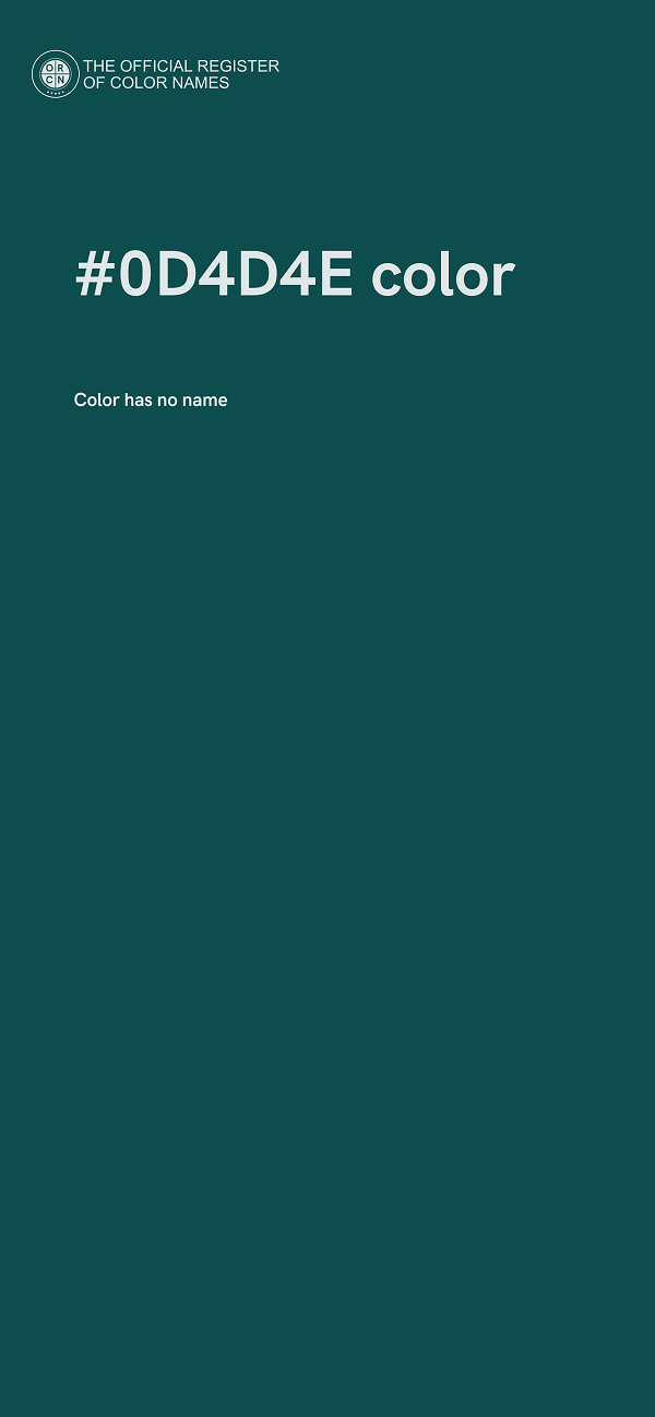 #0D4D4E color image
