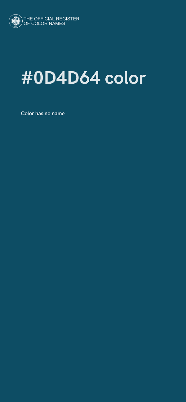 #0D4D64 color image