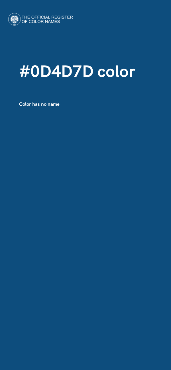 #0D4D7D color image