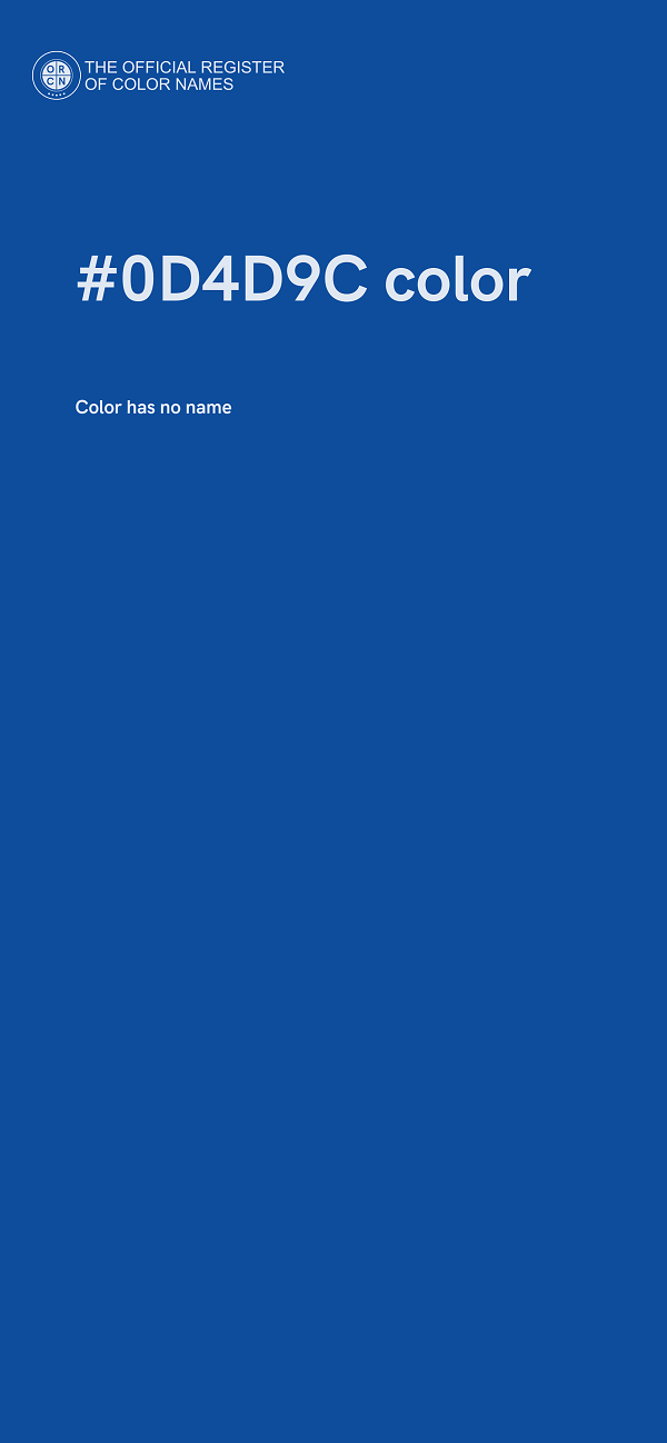 #0D4D9C color image