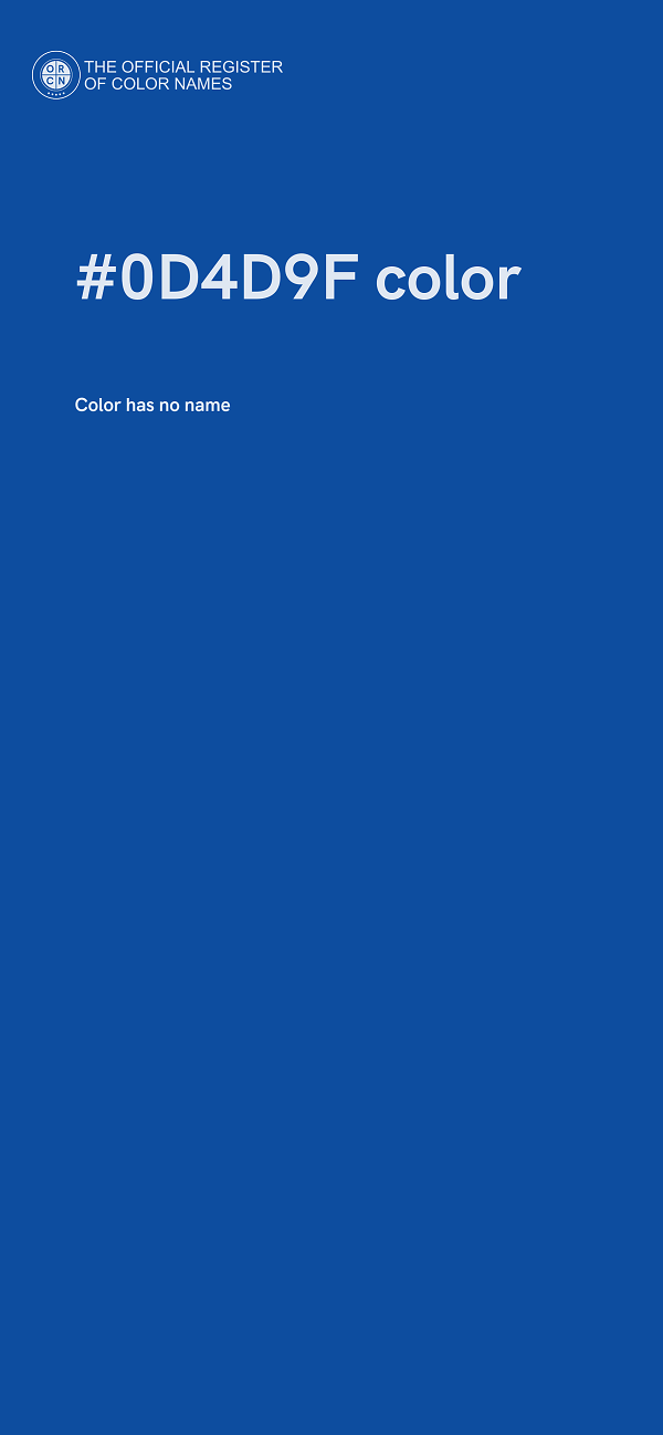 #0D4D9F color image
