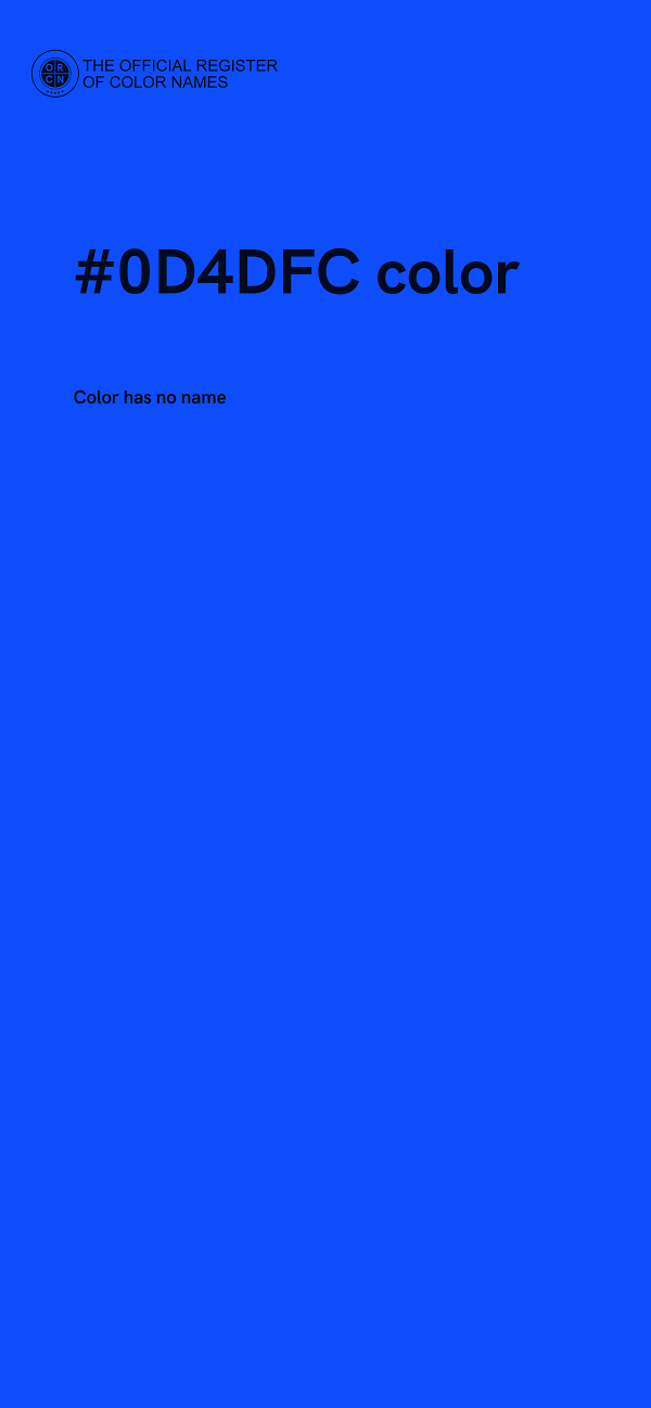 #0D4DFC color image