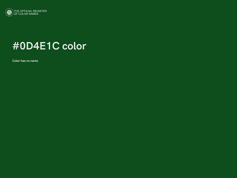 #0D4E1C color image