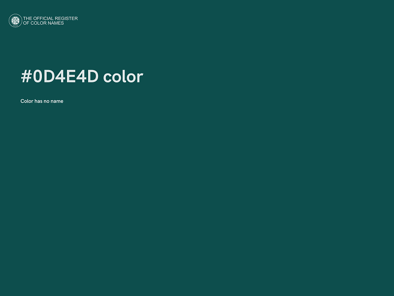 #0D4E4D color image