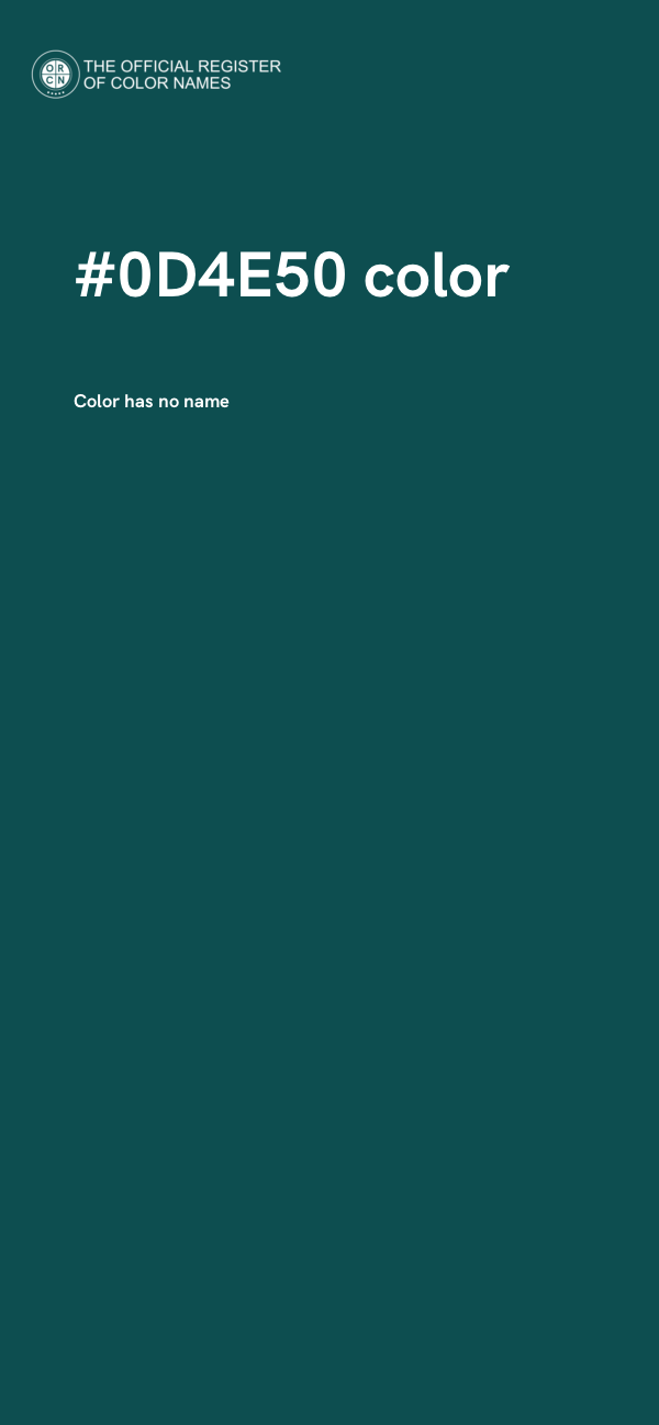 #0D4E50 color image