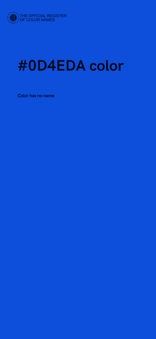 #0D4EDA color image