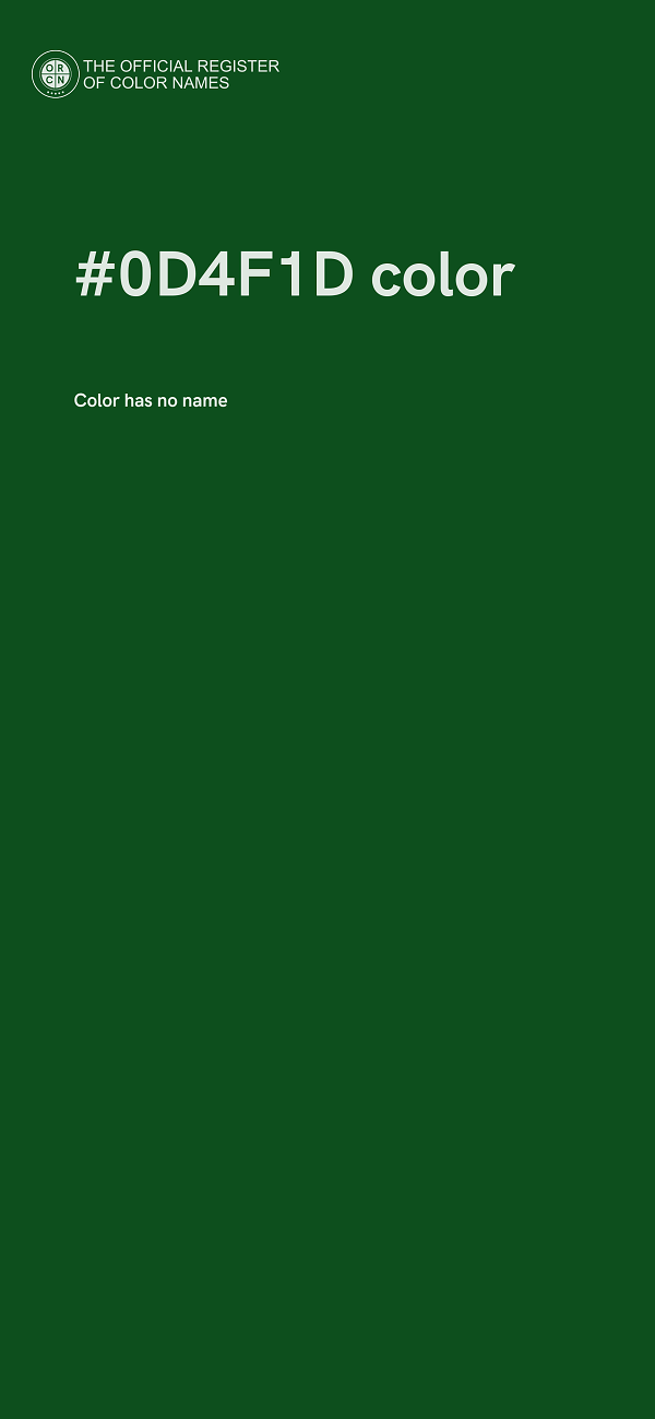 #0D4F1D color image