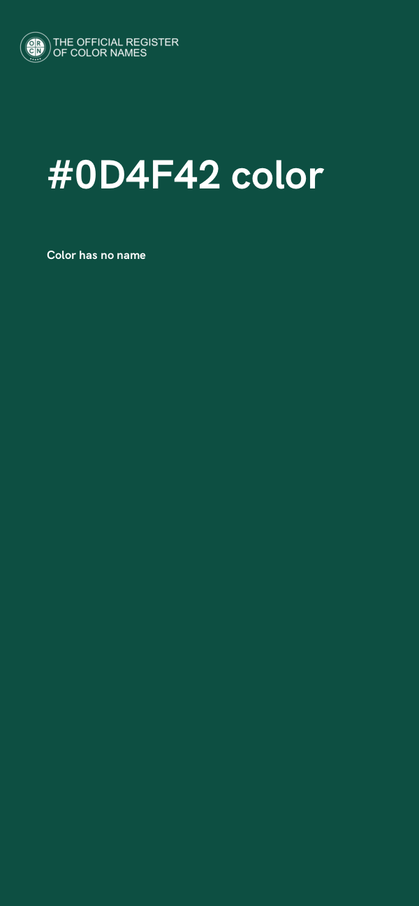 #0D4F42 color image